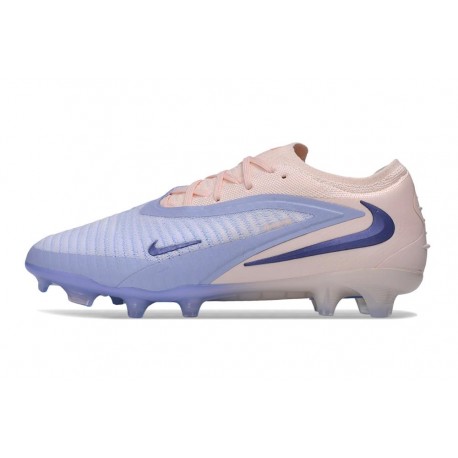 Zapato de Fútbol Nike Phantom 6 Elite Low FG Azul lavanda Rosa pálido 