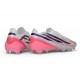 Zapatos de Fútbol adidas F50 Hyperfast Evo FG Blanco Negro Rosa