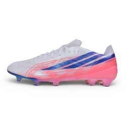Zapatos de Fútbol adidas F50 Hyperfast Evo FG Blancas, Rosas