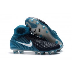 Botas de fútbol Nike Magista Obra II FG Hombres - Negro Azul