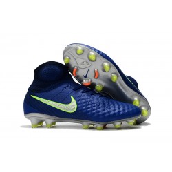 Zapatos Nike Magista Obra Ii Fg Con Acc Fútbol Botas - Azul
