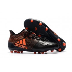 Botas de Futbol Adidas X 17.1 FG - Negro Naranja