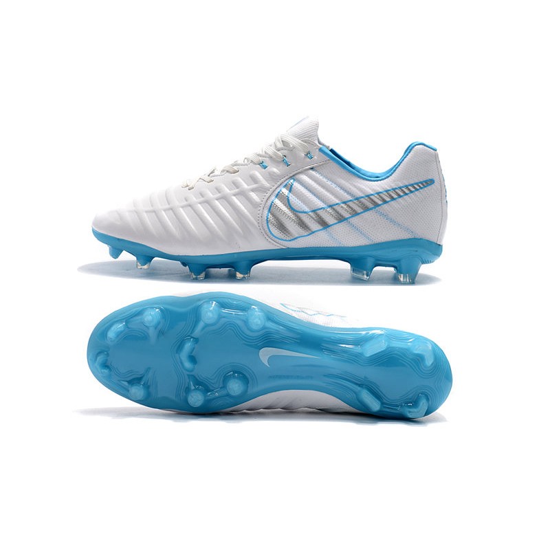 nike tiempo azules y blancas