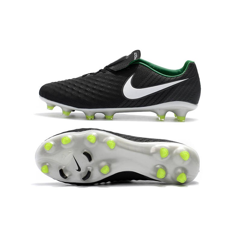 Bota de Futbol Nike Magista Opus 2 FG ACC - Negro Blanco Verde
