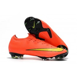 Nike Tacos de Futbol Mercurial Vapor XII Elite FG - Naranja Amarillo