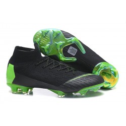 Nike Mercurial Superfly 6 Elite DF FG Zapatos de Fútbol - Negro Verde