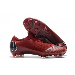Nike Mercurial Vapor 12 Elite FG ACC Zapatillas de Fútbol - Rojo Negro