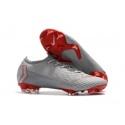 Nike Mercurial Vapor 12 Elite FG ACC Zapatillas de Fútbol - Gris Rojo