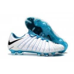 Nike Hypervenom Phantom III FG Zapatillas de Futbol - Blanco Azul