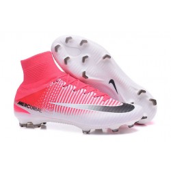Nike Botas de fútbol Mercurial Superfly V Tacos FG -Rojo Blanco