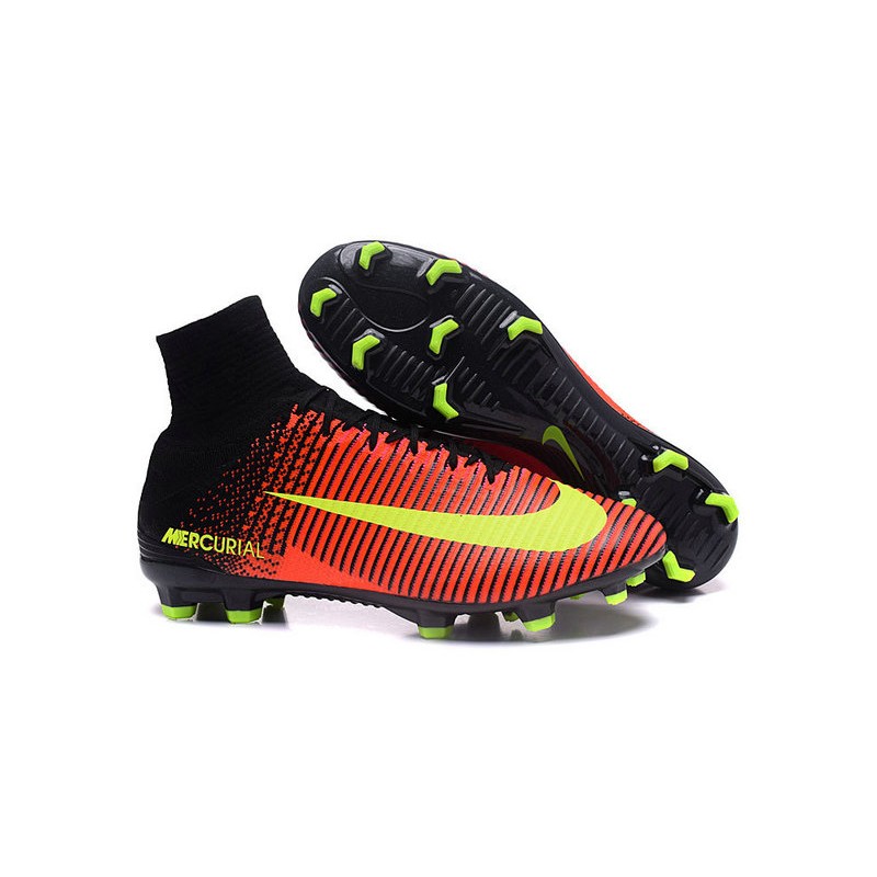 Nike Mercurial Superfly V FG Zapatillas de Fútbol -Rojo Amarillo