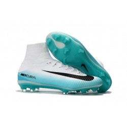 Nike Botas de fútbol Mercurial Superfly V Tacos FG -Blanco Azul