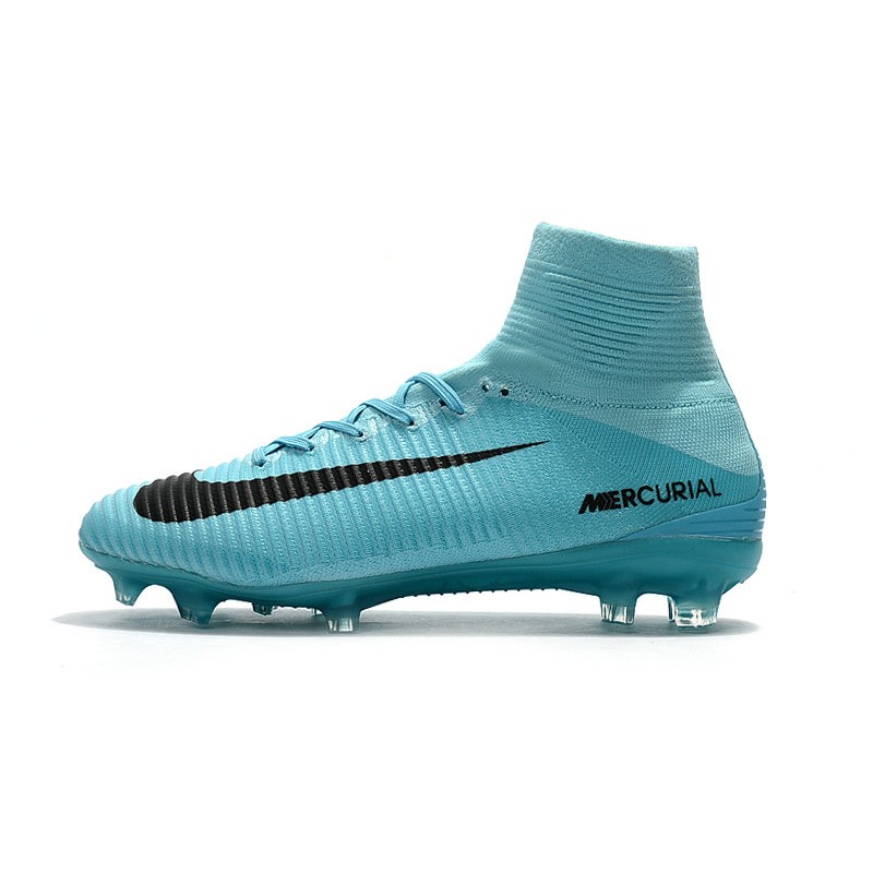Nike Botas de fútbol Mercurial Superfly V Tacos FG -Azul Negro