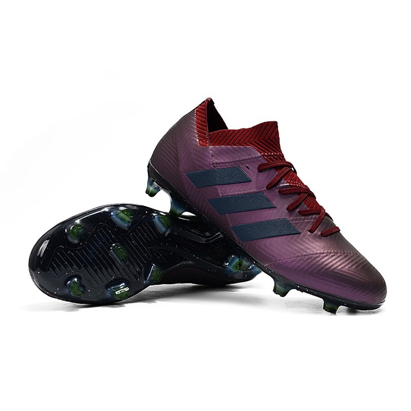 adidas Nemeziz Messi 18.1 FG Botas de fútbol - Violeta Negro