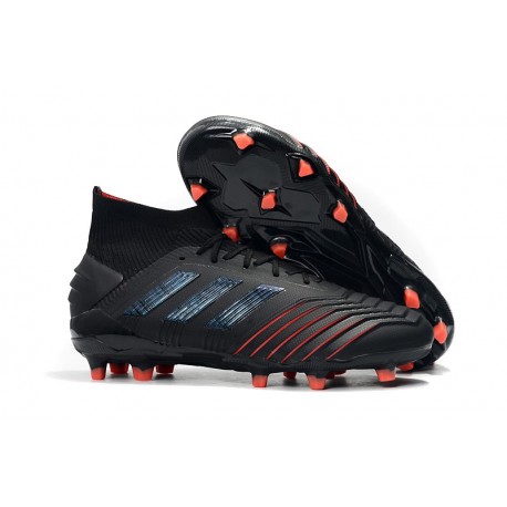 Tacón de Fútbol adidas Archetic Predator 19.1 FG - Negro Rojo