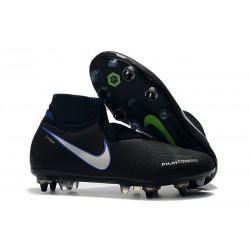 Nike Phantom Vision Elite DF ACC Anti-Clog SG-Pro Negro Azul Plateado