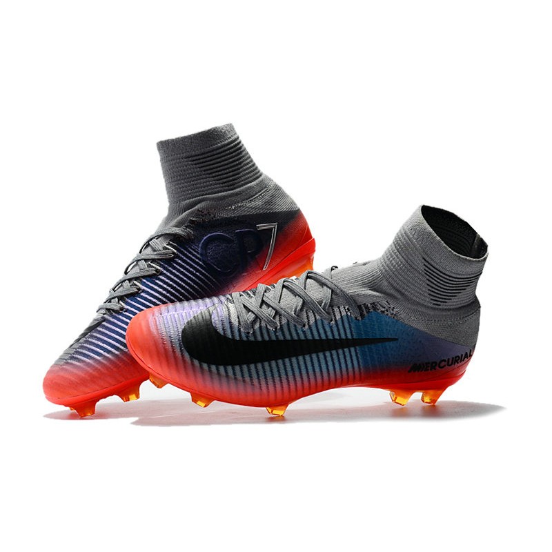Nike Mercurial Superfly 5 FG ACC Botas de Fútbol -Gris Naranja