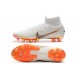 Nike Zapatos Mercurial Superfly 6 Elite AG-Pro Blanco Naranja