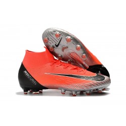 Nike Zapatos Mercurial Superfly 6 Elite AG-Pro Rojo Plata Negro