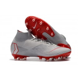 Nike Zapatos Mercurial Superfly 6 Elite AG-Pro Gris Rojo