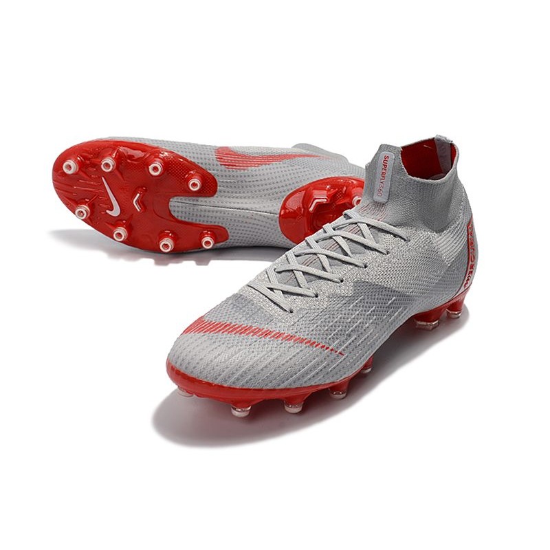 Nike Zapatos Mercurial Superfly 6 Elite AG-Pro Gris Rojo