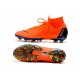 Nike Zapatos Mercurial Superfly 6 Elite AG-Pro Naranja Negro