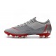 Bota de fútbol Nike Mercurial Vapor XII Elite AG-Pro Gris Rojo