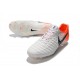 Nike Botas de Futbol Tiempo Legend VII Elite FG - Blanco Naranja