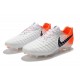 Nike Botas de Futbol Tiempo Legend VII Elite FG - Blanco Naranja