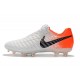 Nike Botas de Futbol Tiempo Legend VII Elite FG - Blanco Naranja