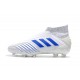 Zapatillas de Fútbol adidas Predator 19+ FG Virtuso Blanco Azul