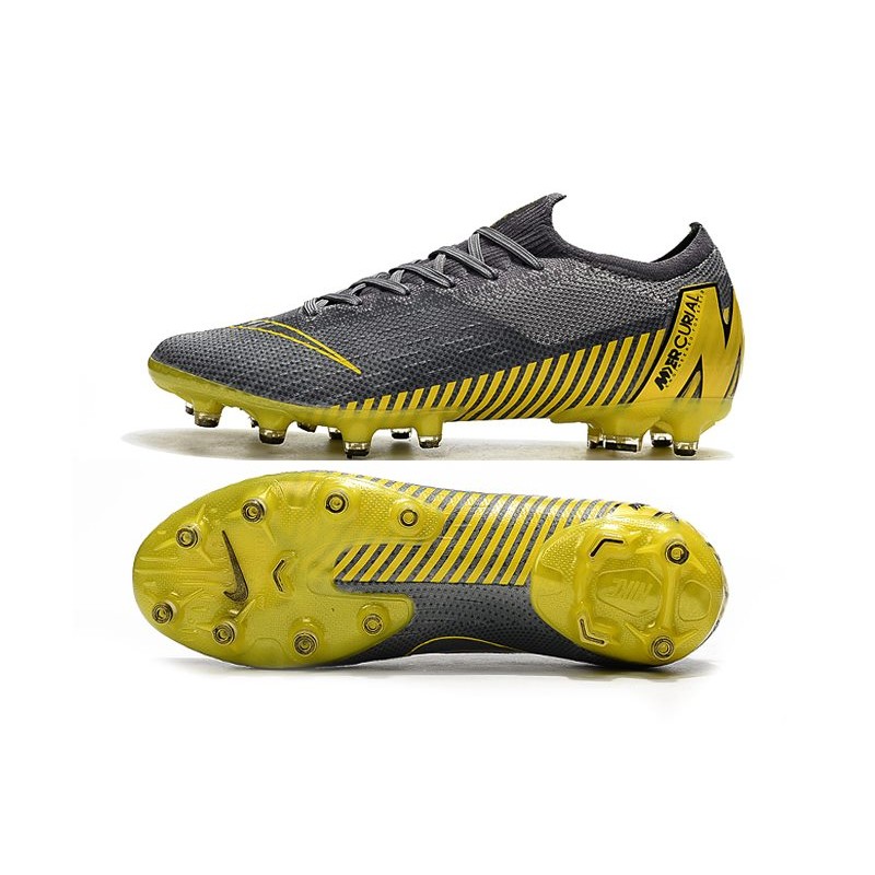 Bota de fútbol Nike Mercurial Vapor XII Elite AG-Pro Gris Amarillo
