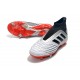 Zapatillas de Fútbol adidas Predator 19+ FG Plata Negro Rojo