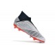 Zapatillas de Fútbol adidas Predator 19+ FG Plata Negro Rojo