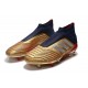 Zapatillas de Fútbol adidas Predator 19+ FG Oro Plata Rojo