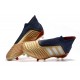 Zapatillas de Fútbol adidas Predator 19+ FG Oro Plata Rojo