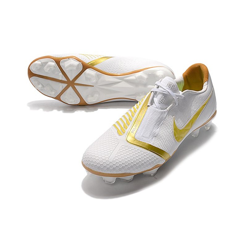 Zapatillas de Fútbol Nike Phantom Venom Elite FG Blanco Oro