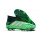 Zapatillas de Fútbol adidas Predator 19+ FG Verde Negro Argento