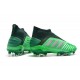 Zapatillas de Fútbol adidas Predator 19+ FG Verde Negro Argento