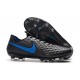 Zapatos de Fútbol Nike Tiempo Legend VIII Elite FG Negro Azul