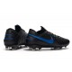 Zapatos de Fútbol Nike Tiempo Legend VIII Elite FG Negro Azul