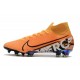 Tacos Nike Mercurial Superfly VII Elite FG - Naranja Negro Blanco
