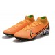 Tacos Nike Mercurial Superfly VII Elite FG - Naranja Negro Blanco