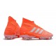 Tacón de Fútbol adidas Predator 19.1 FG - Naranja Blanco