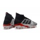 Tacón de Fútbol adidas Predator 19.1 FG - Metal Negro Rojo