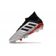 Tacón de Fútbol adidas Predator 19.1 FG - Metal Negro Rojo