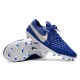 Zapatos de Fútbol Nike Tiempo Legend VIII Elite FG Azul Blanco
