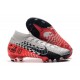 Tacos Nike Mercurial Superfly VII Elite FG NJR Cromado Negro Rojo Platino