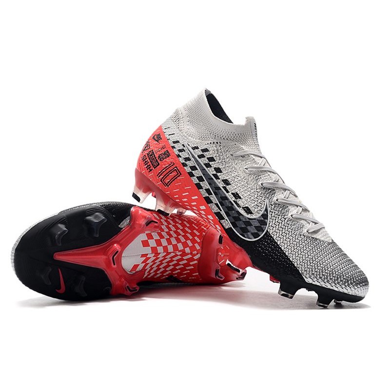 Tacos Nike Mercurial Superfly VII Elite FG NJR Cromado Negro Rojo Platino