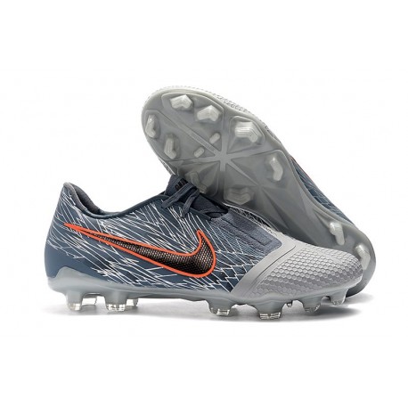 Zapatillas de Fútbol Nike Phantom Venom Elite FG Gris Lobo Negro Azul